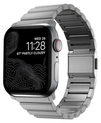 Produktbild von Nomad Titan-Gliederarmband für Apple Watch | 44/45/46/49 mm - Silber