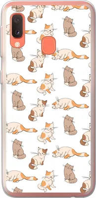 Produktbild von MuchoWow® Handyhülle Schutzhülle Hülle für Telefoonhoesje Samsung Galaxy A20e Muster - Katze - Kätzchen - Jungen - Mädchen - Kinder - Kinder Silikon Softcase Handy Hülle - Abdeckung