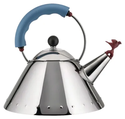 Zdjęcie produktu dla Alessi 9093, 2 l, Stal nierdzewna, Niebieski, Stal nierdzewna, Poliamidowy, Indukcja