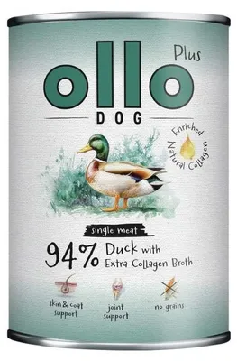 Imagen del producto de OLLO Plus Kolagen Mono Kaczka - alimento húmedo para perros - 800g