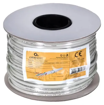 Zdjęcie produktu dla Gembird CAT6 FTP 100m, 100 m, Cat6, F/UTP (FTP), Szary
