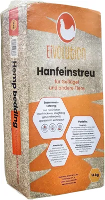 Produktbild von Hanfstreu - 14 kg - für Hühner, Pferde und Nagetiere