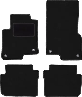 Produktbild von Schwarze Velours-Fußmatten für: Smart ForFour I Fließheck (2004-2007)