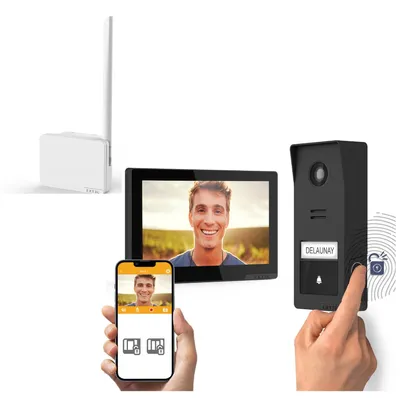 Produktbild von Wave 3-Gegensprechanlage – kabellos, vernetzt und mit Signalverstärker (Reichweite bis zu 700 m)
