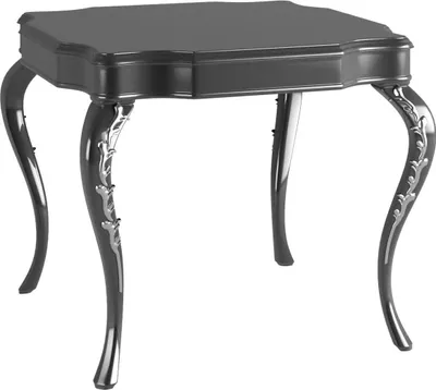 Produktbild von Casa Padrino Luxus Barock Beistelltisch Schwarz / Silber 63 x 63 x H. 62 cm - Edler Tisch im Barockstil - Barock Wohnzimmer Möbel