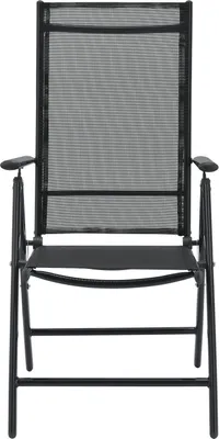 Produktbild von Juskys Aluminium Gartengarnitur Milano Gartenmöbel Set mit Tisch und 6 Stühlen Dunkel-Grau mit schwarzer Kunstfaser Alu Sitzgruppe Balkonmöbel