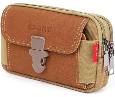 Produktbild von Multifunktionale Gürteltasche für Herren – Handytasche, horizontal, 16,5 cm, Khaki