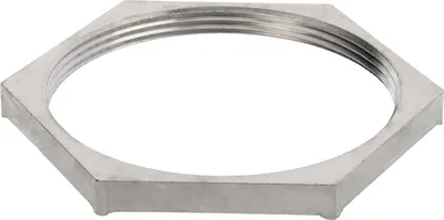 Immagine prodotto di WISKA, dado di contrasto per schermatura elettromagnetica, PG48x1,588, GEMV-48, esagonale, in ottone (CuZn) nichelato, colore argento - 1 pezzo