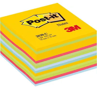 Zdjęcie produktu dla Karteczki samoprzylepne Post-it, 76 x 76 mm, 450 arkuszy, ultrakolorowe