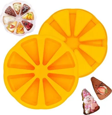 Produktbild von Famanu Silikonbackform mit 8 Fächern - orange