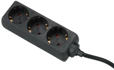 Produktbild von UNITEC Tischsteckdose, 3-fach, 5 m, schwarz