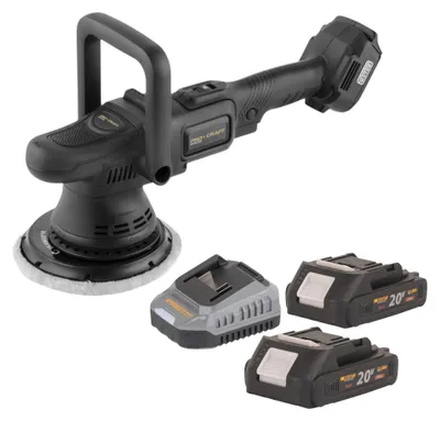 Produktbild von Procraft PM22bb Akku Poliermaschine 20 Volt 150 mm + 2x Akku 2,0 Ah + Ladegerät