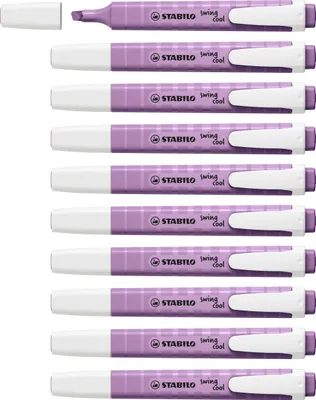 Produktbild von STABILO Textmarker -  swing cool NatureCOLORS Wildflower - 10er Pack - grauviolett