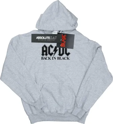 Obrázek produktu pro AC/DC - Pánská mikina s kapucí "Back In Black" BI2510 (XL) (Grey)