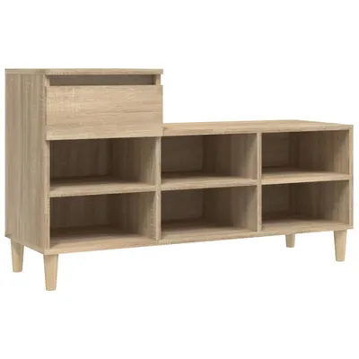 Zdjęcie produktu dla vidaXL Stojak na buty dąb sonoma 102x36x60 cm Materiał drewnopochodny