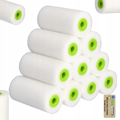Image de ROULEAUX DE PEINTURE A Eponge 70mm POUR PEINTURE A L'HUILE, MEUBLES, CARREAUX 10 pcs