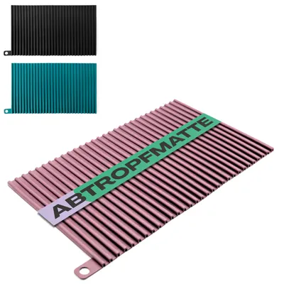 Productafbeelding van Siliconen afdruipmat - Hittebestendig en antislip - Keukenaccessoire - Roze, 30x18 cm