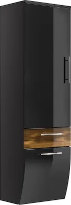 Produktbild von Posseik Hochschrank anthrazit-walnuss, Salona (B x T x H) 40 x 134,5 x 30 cm, 5604 85