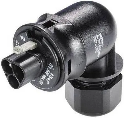 Immagine prodotto di Parte di connettore I3SS1 YR1 V nero - Installazione connettore a innesto 3x4mm² RST20 #96.034.4053.1