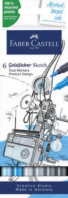 Produktbild von FABER-CASTELL Sketch Marker Gofa 6er Etui Prod. Design