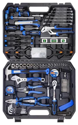 Produktbild von Werkzeug-Set 168-teilig Auto-Reparatur Hauswartung Handwerkzeug Koffer