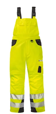 Produktbild von 4PROTECT® Warnschutz-Latzhose ALABAMA Leuchtgelb/Grau 28