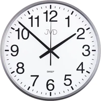 A close-up view of a wall clock.
