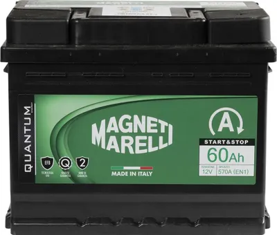 Productafbeelding van Quantum Energy Magneti Marelli autobatterij, 60Ah, 12V, 520A, geschikt voor auto's met start-stop systeem