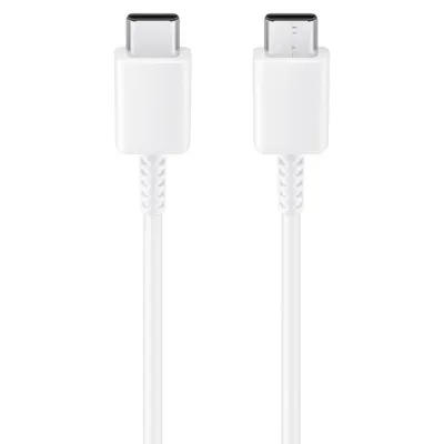 Zdjęcie produktu dla Samsung, kabel USB-C do USB-C 3A z funkcją ładowania i synchronizacji 25 W, 1,8 m, biały