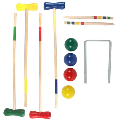 Immagine prodotto di Gioco di croquet per 2-6 giocatori, in legno, multicolore