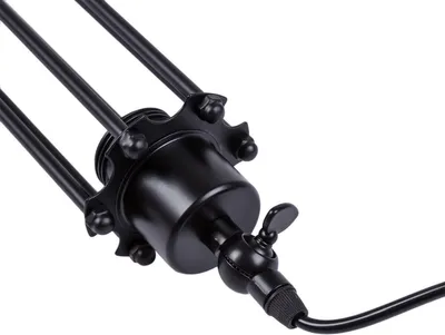 Zdjęcie produktu dla Lampa wisząca Retro czarna 1xE27x60W metal wym:145x8x8cm IP20 Abigali