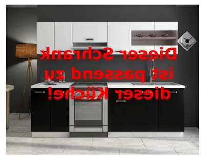 Produktbild von Eckhängeschrank für die Küche 58x58 cm in Schwarz und Weiß