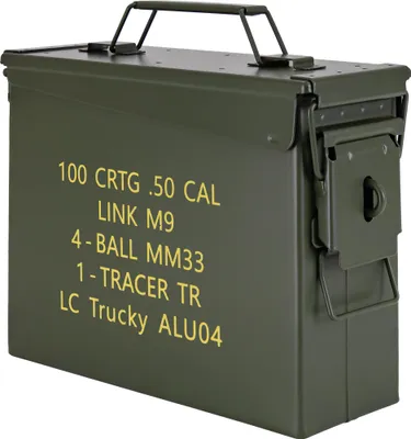 Obrázok produktu pre Trucky muničný box muničný box kovový box kovový box muničný box úložný box s vekom 28 x 10 x 22 cm armáda zelený kov