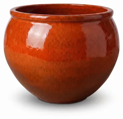 Obrázok produktu pre Kvetináč keramický Provencelia LUTECE Tropická oranžová, Ø53 cm x H43 cm, mrazuvzdorný