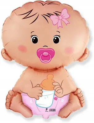 Zdjęcie produktu dla Balon foliowy BOBAS DZIEWCZYNKA na urodziny 35cm