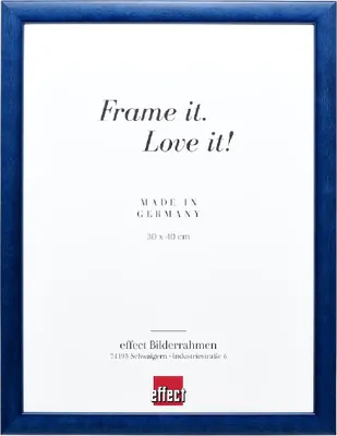Produktbild von Effect Bilderrahmen Holz Profil 43 royalblau 61x91,5 cm Glas Museum