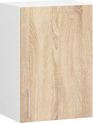 Image de Meuble haut de cuisine TRIVORA - largeur 40 cm, blanc / chêne sonoma