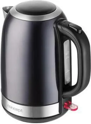 Produktbild von Concept RK3240, 1,7 l, 2200 W, Edelstahl, Edelstahl, Wasserstandsanzeige, Drahtlos