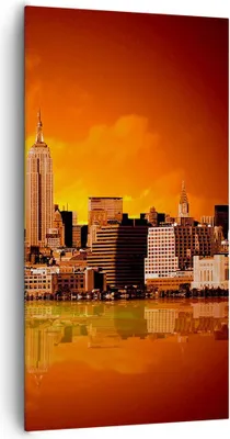 Produktbild von Bild auf Leinwand - Leinwandbild - Amerika architektur straße tourismus - 65x120cm - Wand Bild - Wanddeko - Leinwanddruck - Bilder - Kunstdruck - Leinwand bilder - Wandkunst - PA65x120-2118
