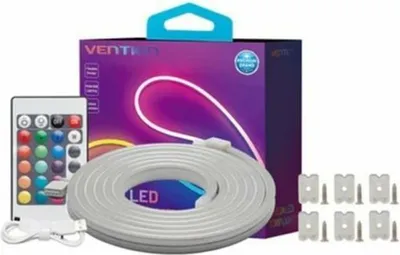 Produktbild von LED-Band Vention Silicone Neon mit Fernbedienung 12 V 2 m