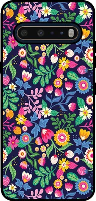 Produktbild von Smartphonica Handytasche Passend für LG V60 mit Blumendruck - TPU zurück Abdeckung Fall Blumendesign