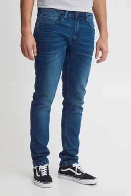 Produktbild von Blend BHTwister Herren Jeanshose Hose Denim 5-Pocket-Jeans mit Stretch Eingrifftaschen Gürtelschlaufen leicht elastisch Baumwollmischung Slim fit