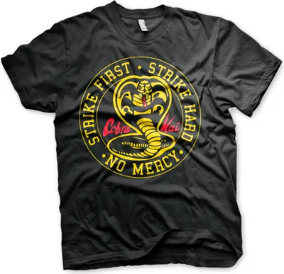 Produktbild von Cobra Kai T-Shirt Herren Cobra Kai Round Patch schwarz S