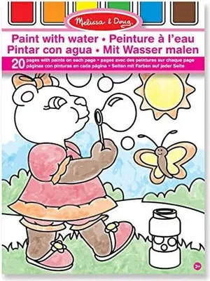 Produktbild von Melissa & Doug Malbuch "Mit Wasser malen" - 20 Seiten mit Pinsel