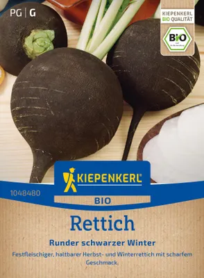 Produktbild von Kiepenkerl Rettichsamen Runder schwarzer Winter Raphanus sativus niger 20-25