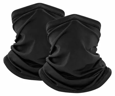 Immagine prodotto di INF Maschera da sci/scaldacollo Nero, confezione da 2 Nero M