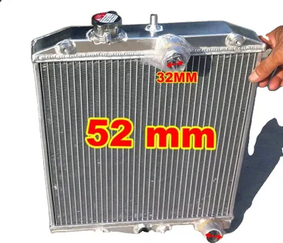 Productafbeelding van Aluminiumradiateur, geschikt voor Honda Civic EK4/EK9, buisdiameter 32 mm, verbeterde koelprestaties