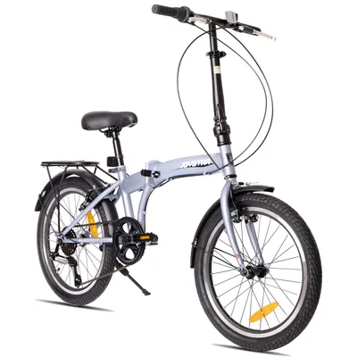 Produktbild von JOYSTAR Klapprad 20 Zoll leicht und praktisch Klappfahrrad für Erwachsene und Studenten mit 6-Gang-Schaltung, Doppel-V-Bremsen und leichtem Rahmen