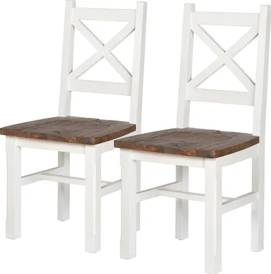 Produktbild von home24 Esszimmerstuhl - 2er-Set - Kiefer Massiv