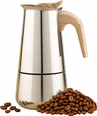 Obrázok produktu pre Kávovar na espresso Montessa z nehrdzavejúcej ocele s drevenou rukoväťou, 450 ml (9 šálok)